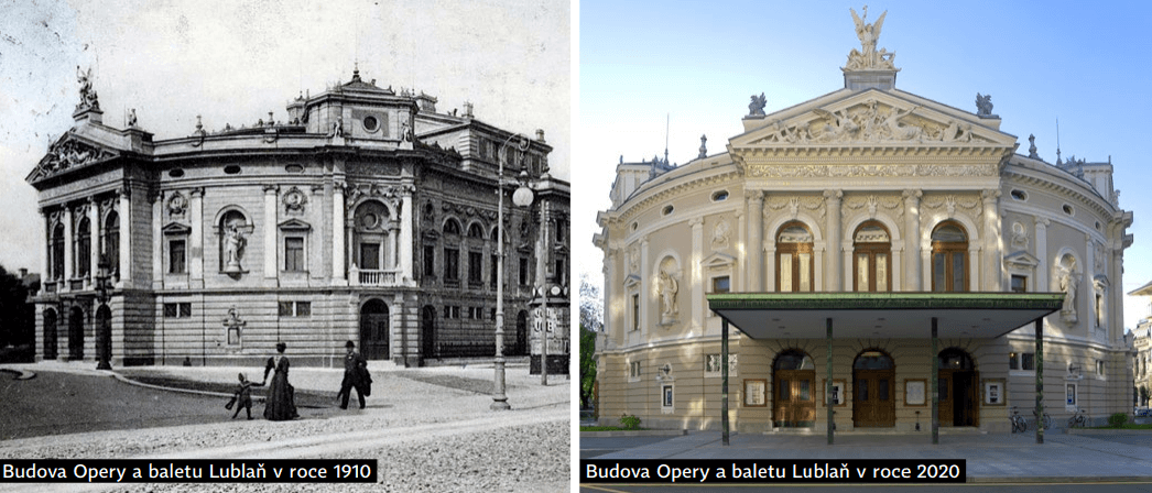 Budova Opery stará a nová
