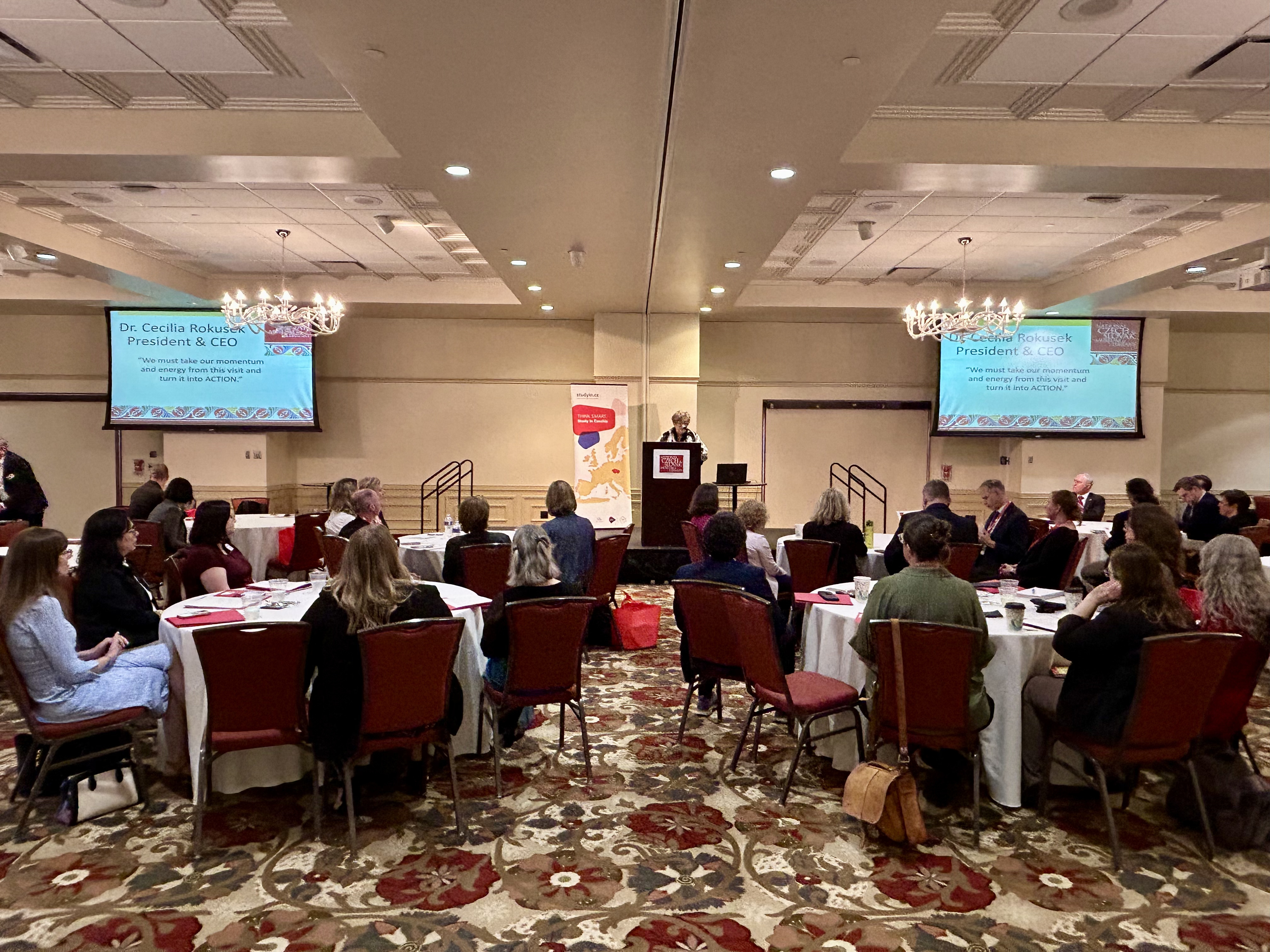 Zahájení bilaterálních jednání českých vysokých škol s americkými partnery v prostorách National Czech & Slovak Museum & Library v Cedar Rapids