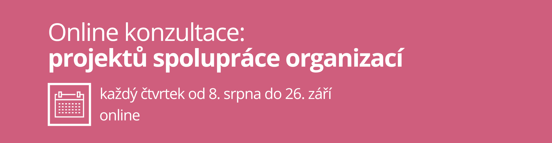 Online konzultace: projektů spolupráce organizací