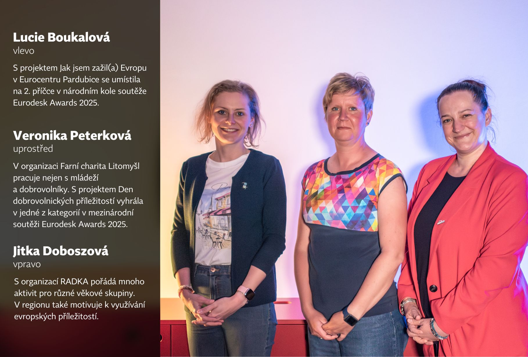 Zástupkyně neziskových organizací zapojených do sítě Eurodesk