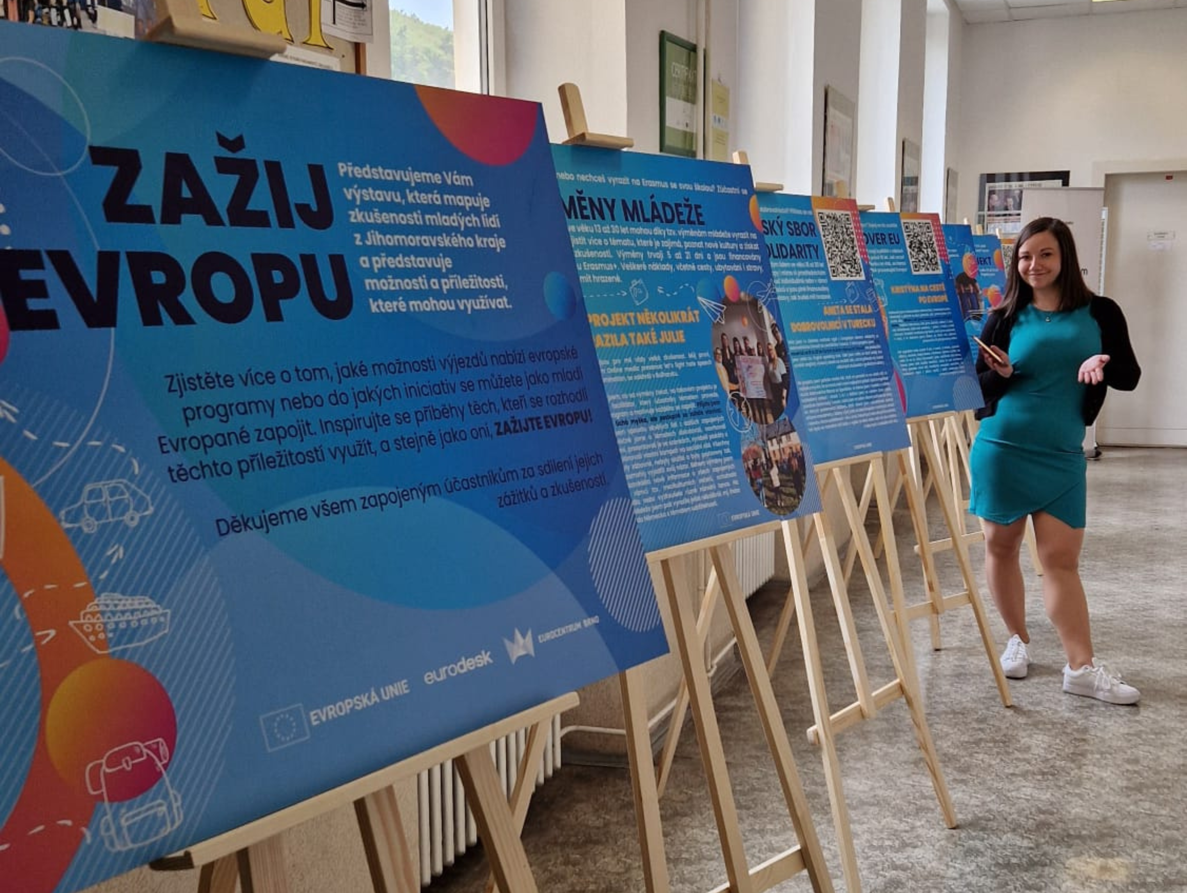 Eurocentrum Brno. Vernisáž Zažij Evropu