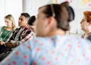 Účastníci během živé knihovny