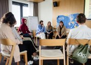 Účastníci během živé knihovny