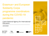 Erasmus+ and European Solidarity Corps programme coordinators during the COVID 19 pandemic
