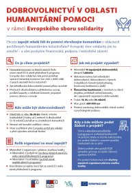 Dobrovolnictví mládež humanitární projekt